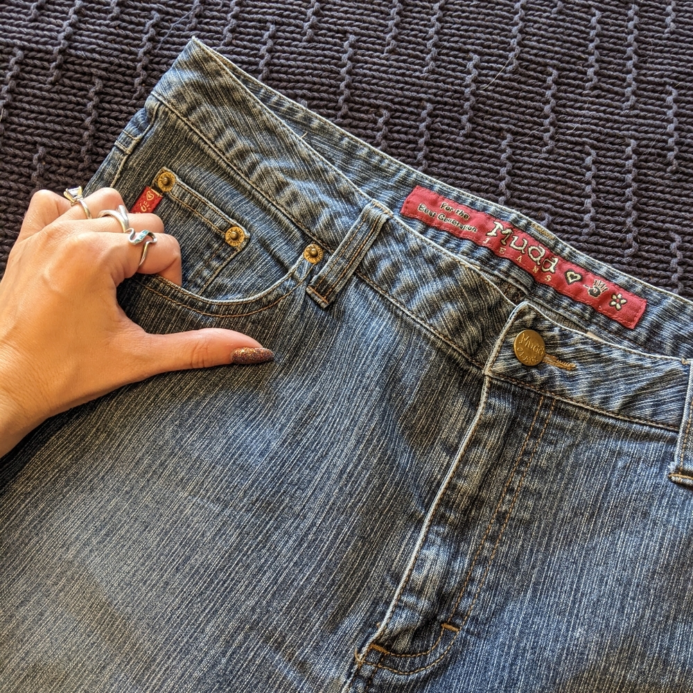 Y2K Mudd Jeans High Rise Bootcut Sz 11 NWOT - Picture 6 of 13